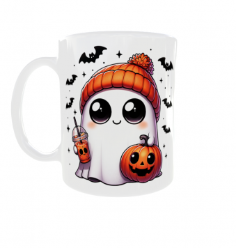 Kubek 330ml HALLOWEEN Duch Dynia Duszek ghost Duchy Prezent v6