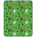Koc Blanket Flanelowy gruby 110x150cm Minecraft 100% Poliester