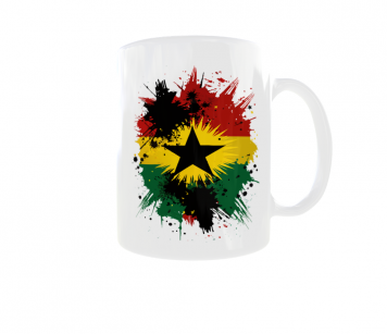 Kubek Barwy Narodowe Flaga Godło Państwa Ghana