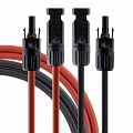 Kable przyłączeniowe instalacji solarnej 4 mm² czerwony / czarny  10m Seki 