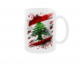 Kubek Barwy Narodowe Flaga Godło Państwa Lebanon Liban