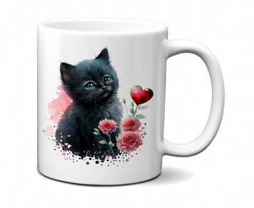 Kubek 300ml dla Kociarzy Kot Kotek Cat v1
