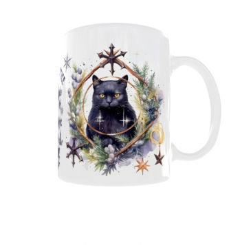 Kubek 300ml Cat Kot Happy Yule Merry Winter Solstice