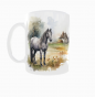 Kubek 300ml Konie akwarele Koń Horse wieś v8
