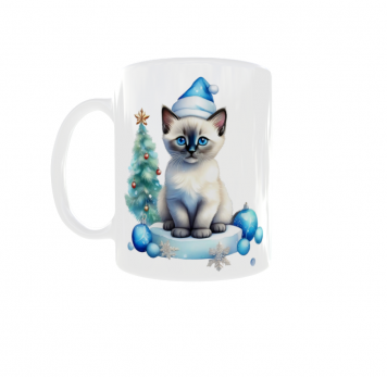 Kubek 300ml Kociarza Kot Kotek Cat Święta Boże Narodzenie v16