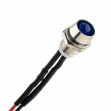 Dioda LED w oprawce  5V  Niebieska  8mm   Seki 