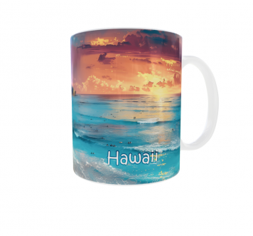 Kubek 330ml NEW Wakacyjne Podróże Hawaii Hawaje USA
