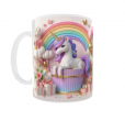 Kubek 330ml Jednorożec Unicorn Pink tęcza Konik Jednorożec Prezent v1