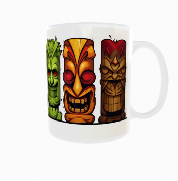 Kubek 300ml Hawajskie posągi Tiki Hawaii Tiki