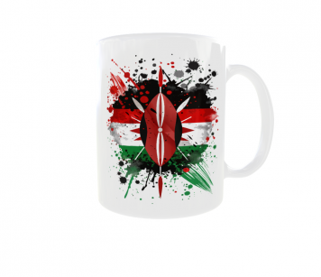 Kubek Barwy Narodowe Flaga Godło Państwa Kenia Kenya