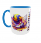 Kubek 330ml Volleyball Siatkówka Siatka Siatkarz Siatkarka v1 niebieski