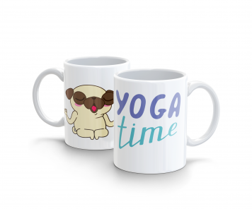 Kubek 300ml Joga Namaste Yoga Time v6