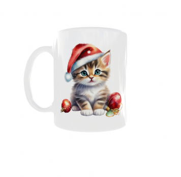 Kubek 300ml Kociarza Kot Kotek Cat Święta Boże Narodzenie v1