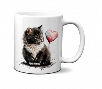Kubek 300ml dla Kociarzy Kot Kotek Cat v6