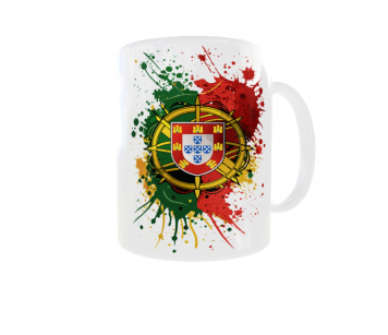 Kubek Barwy Narodowe Flaga Godło Państwa Portugal Portugalia