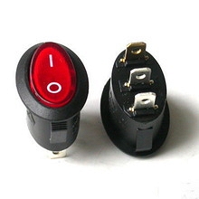 KDC17-101N - Przełącznik okrągły  led on/off - oval led on/off