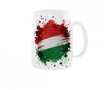 Kubek Barwy Narodowe Flaga Godło Państwa Hungary Węgry