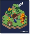 Koc Blanket Polar 100x140cm Minecraft