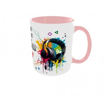 Kubek dla Gracza Gamer Game Zone Eat Sleep Game Repeat pink