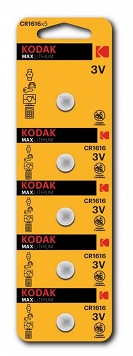 Bateria litowa KODAK Max CR1616     1szt.   (armepol)