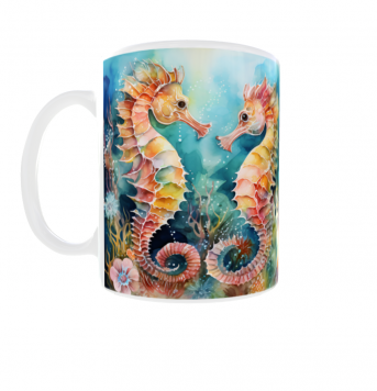 Kubek 300ml Narciarz morski świat Ocean v3 konik morski