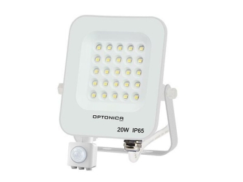 Halogen Naświetlacz z sensorem Proiector LED 20W cu senzor 1800 lm 6000K IP65 alb