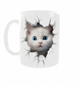Kubek 300ml dla Kociarza Kot Kotek 3D v2