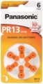 Bateria 13 Panasonic PR13 PR48 SET 6 - 6szt/6pcs