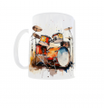 Kubek 300ml Drum Set Bębny Perkusja talerze Perkusisty