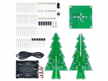Kit brad craciun cu leduri choinka led