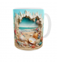 Kubek 300ml Kolekcja 3D v12 Plaża muszelki morze