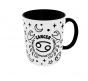Kubek Znaki Zodiaku Horoskop Astrologia v3 Cancer Rak black