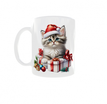 Kubek 300ml Kociarza Kot Kotek Cat Święta Boże Narodzenie v14