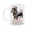 Kubek 300ml Świąteczny dla Psiarzy Psy v6 Jamnik Dachshund