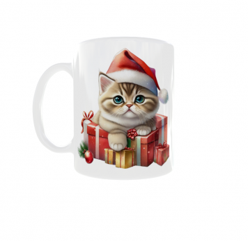 Kubek 300ml Kociarza Kot Kotek Cat Święta Boże Narodzenie v9