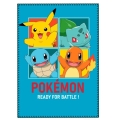 Koc Blanket Polar 100x140cm Pokemon 100% Poliester