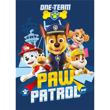 POLAR FLEECE PAW PATROL Koc 100X140CM