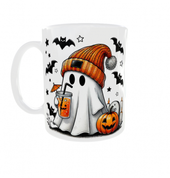 Kubek 330ml HALLOWEEN Duch Dynia Duszek ghost Duchy Prezent v3