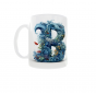 Kubek 300ml Monogram Litera B morski