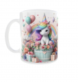 Kubek 330ml Jednorożec Unicorn Pink tęcza Konik Jednorożec Prezent v3