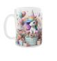Kubek 330ml Jednorożec Unicorn Pink tęcza Konik Jednorożec Prezent v3