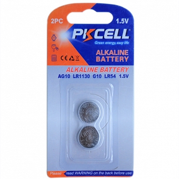Zestaw baterii AG10 alcaline PKCELL set 2buc - 2 sztuki