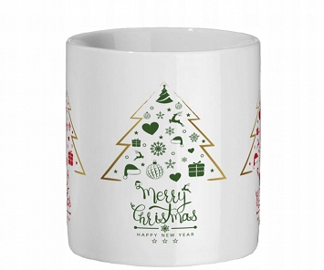 KUBEK Boże Narodzenie Merry Christmas Choinka b4-3