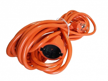 Alien 3x1.5mm cu orange Schuko 5m - Cablu prelungitor 3x1.5mm cu cupla 5m Alien portocaliu 