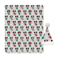 SET DISNEY NOEL MICKEY MINNIE FLANEL100X140CM + CHRISTMAS HAT