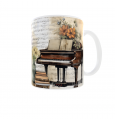 Kubek 300ml Muzyka Klasyczna nuty Pianino fortepian v3