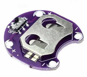 SE LilyPad Coin Cell Battery Holder CR2032 - Moduł baterii Arduino