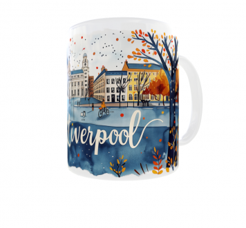 Kubek 330ml NEW Wakacyjne Podróże Liverpool UK Anglia
