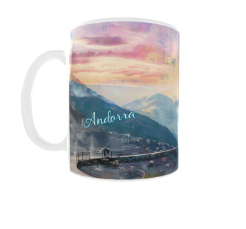 Kubek 330ml NEW Wakacyjne Podróże Andorra Andora