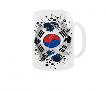 Kubek Barwy Narodowe Flaga Godło Państwa Korea Południowa